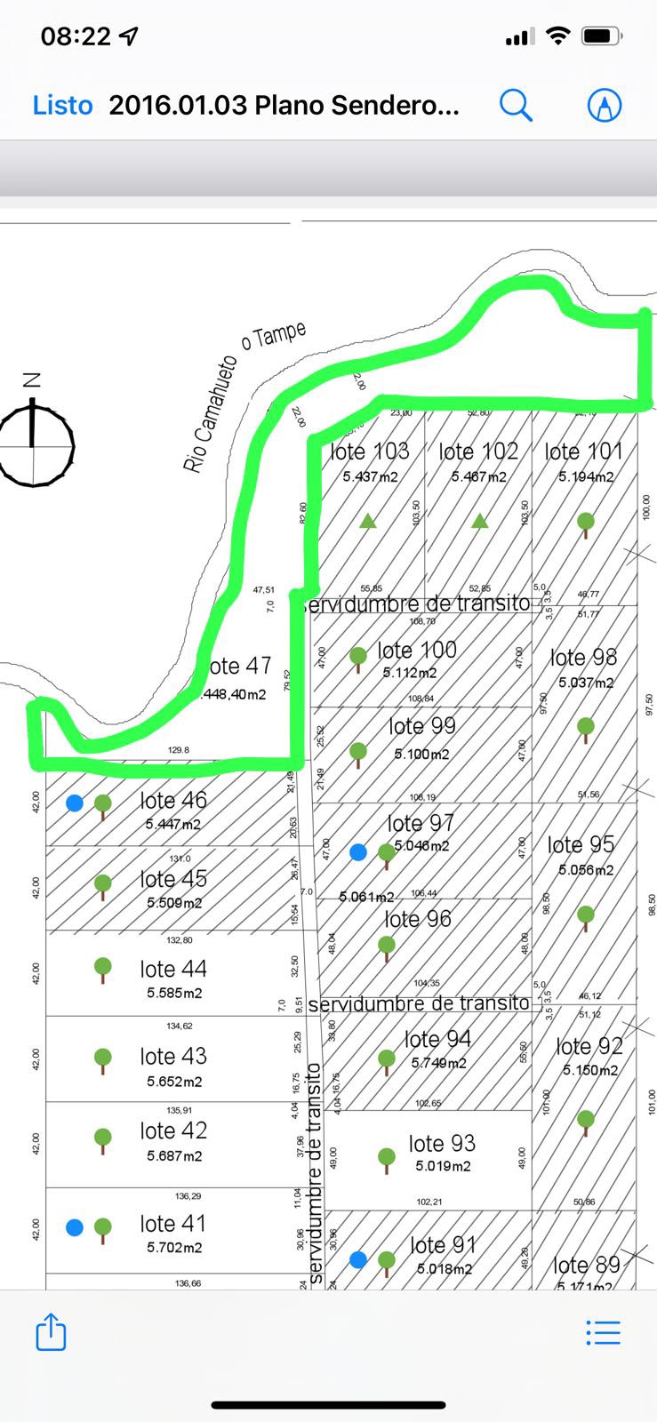 Parcela de 5.171 metros, en Colonia Tres Puentes, Puerto Varas